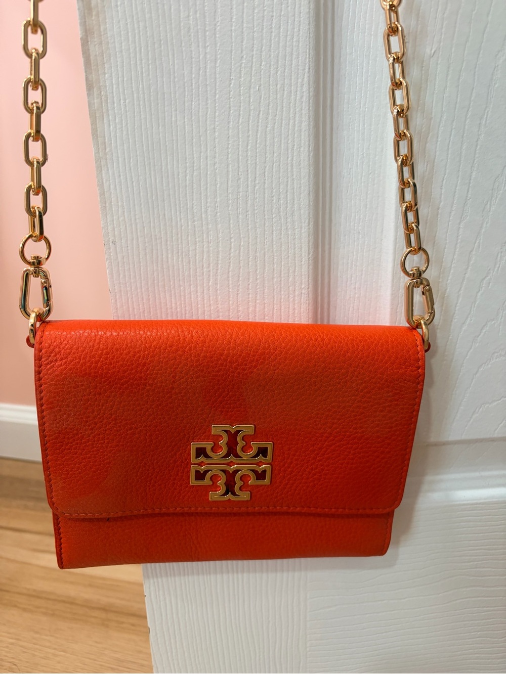 New Tory Burch Orange Crossbody